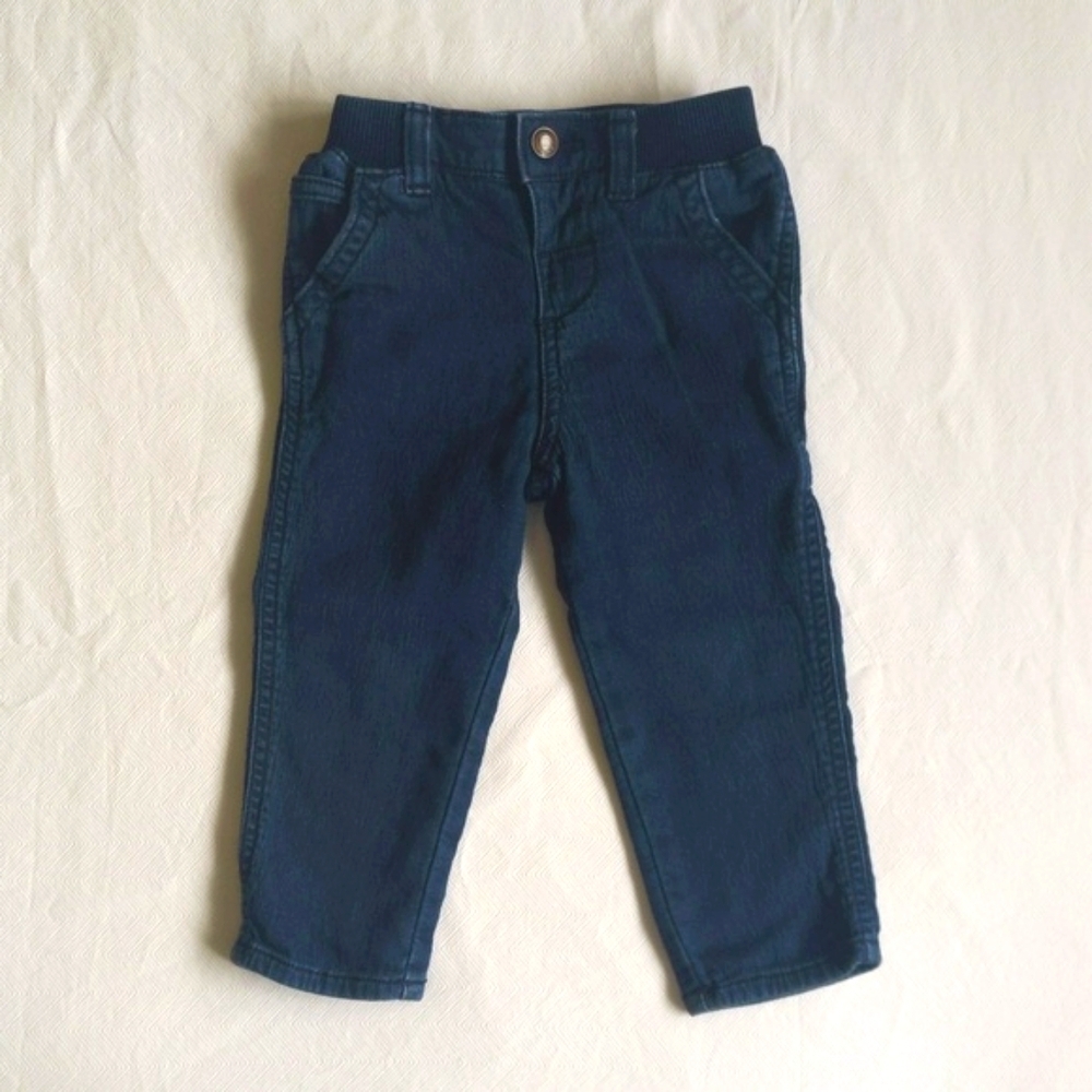 oshkosh b'gosh comfy straight leg denim jeans 18 months baby toddler boy